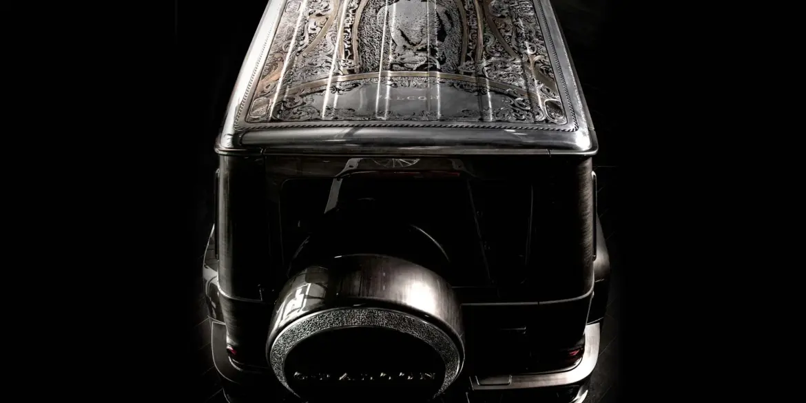 Handgraviertes Dach und veredelte Karosserie des G-Falcon One of One von Carlex Design, Mercedes-AMG G 63.