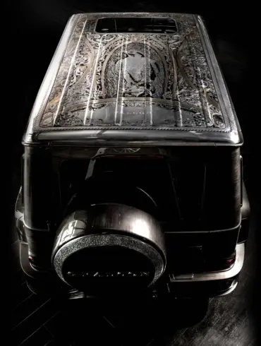 Handgraviertes Dach und veredelte Karosserie des G-Falcon One of One von Carlex Design, Mercedes-AMG G 63.