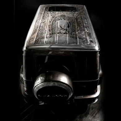 Handgraviertes Dach und veredelte Karosserie des G-Falcon One of One von Carlex Design, Mercedes-AMG G 63.