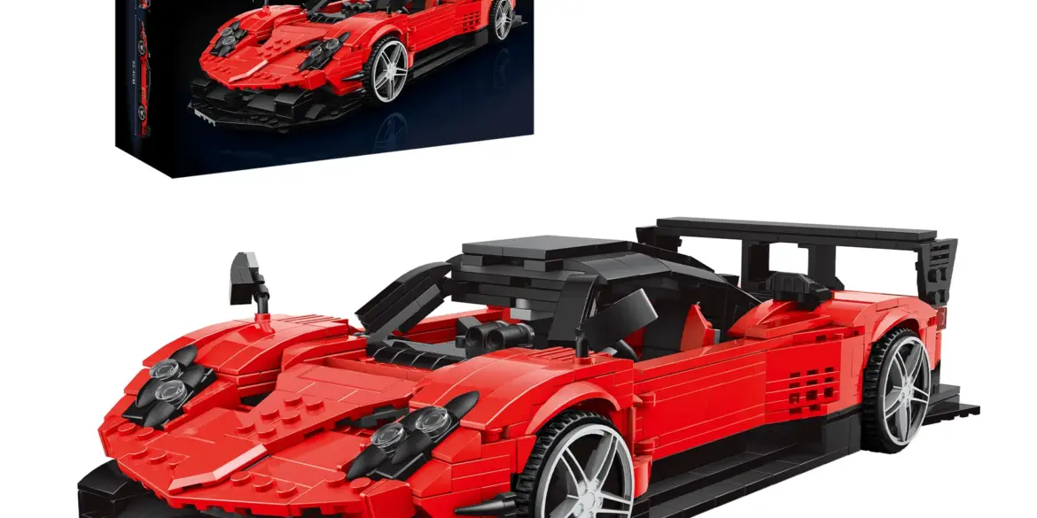 Mould King 10041 Zonda R Klemmbaustein-Auto in Rot mit Verpackung im Maßstab 1:14