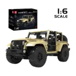 Mould King 13184 Off-Road Wrangler Modellauto aus Klemmbausteinen mit Verpackung im Maßstab 1:6