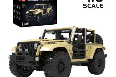Mould King 13184 Off-Road Wrangler Modellauto aus Klemmbausteinen mit Verpackung im Maßstab 1:6