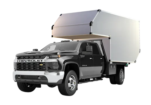 Chevrolet Pick-up mit montierter Total Composites Absetzkabine für Expeditionsfahrzeuge