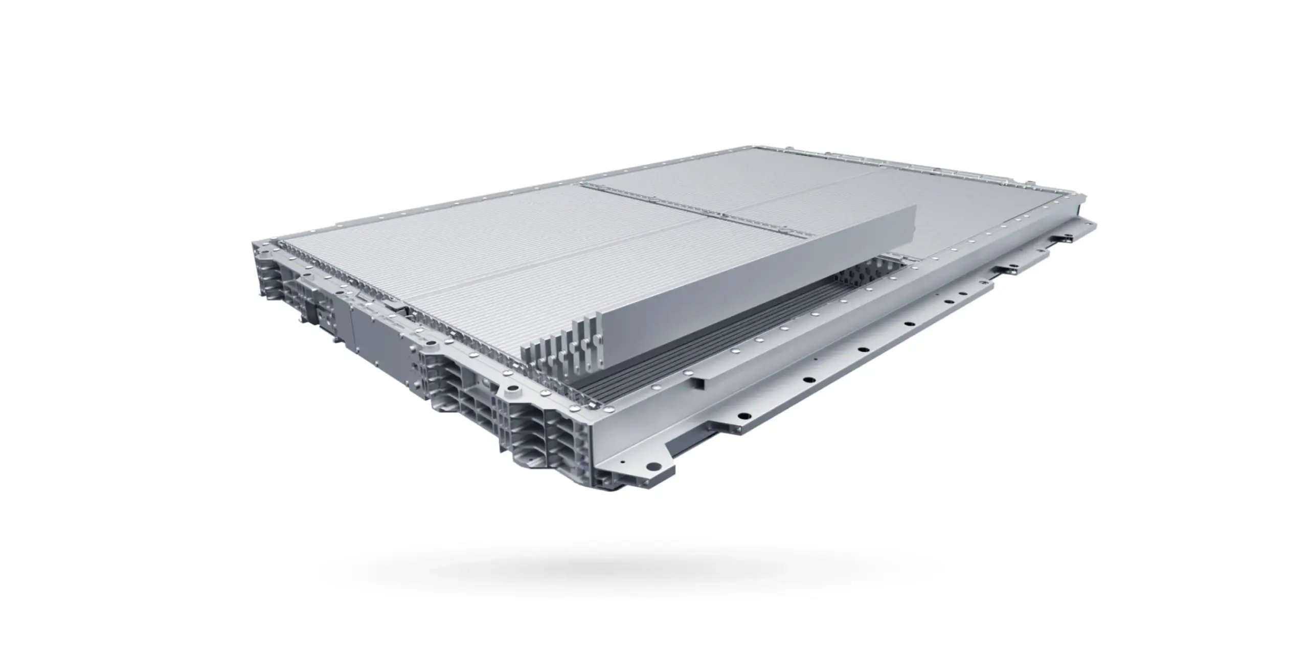 BYD Blade Battery mit flachem Bauprinzip und markanten Modulstrukturen