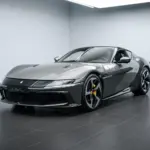 Ferrari 12Cilindri in Grigio Silverstone, Frontansicht im Studio