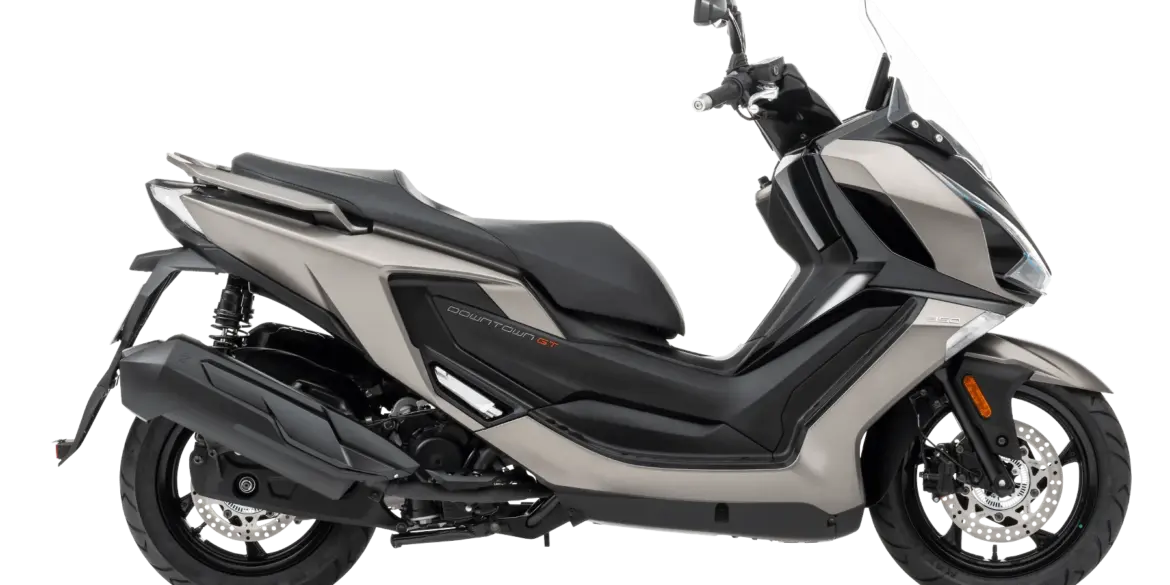 Kymco Downtown GT 350i TCS Maxiscooter seitlich fotografiert