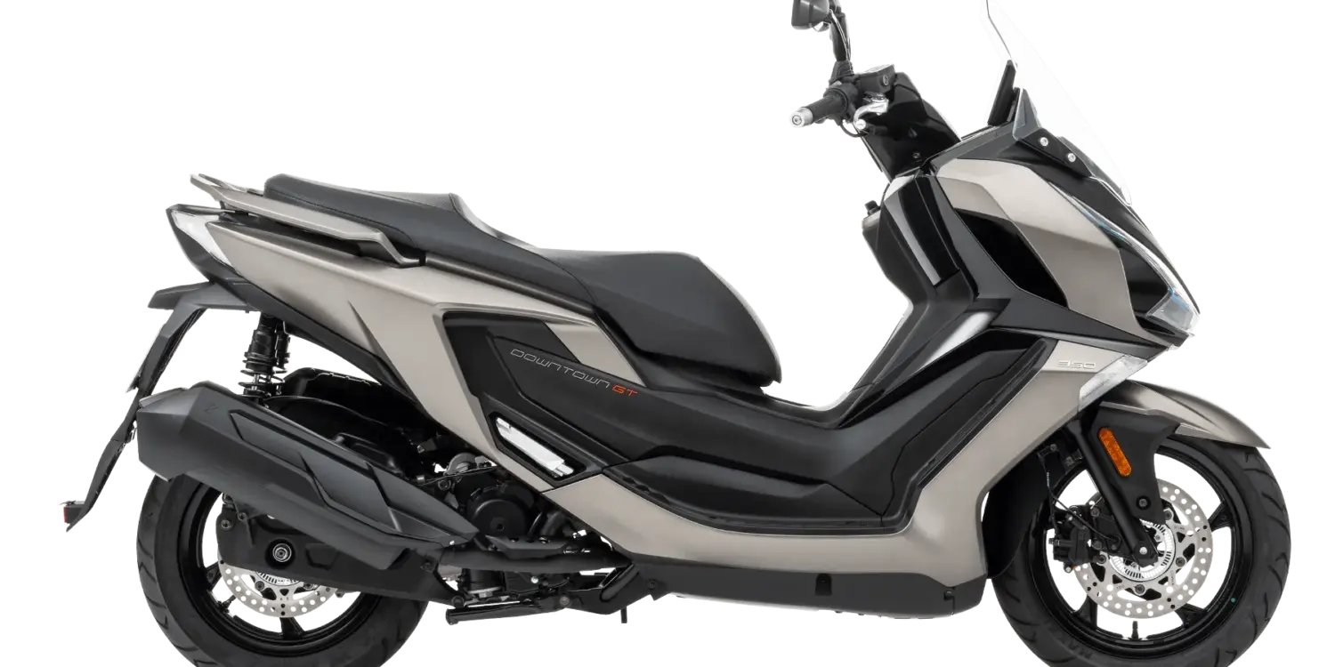 Kymco Downtown GT 350i TCS Maxiscooter seitlich fotografiert