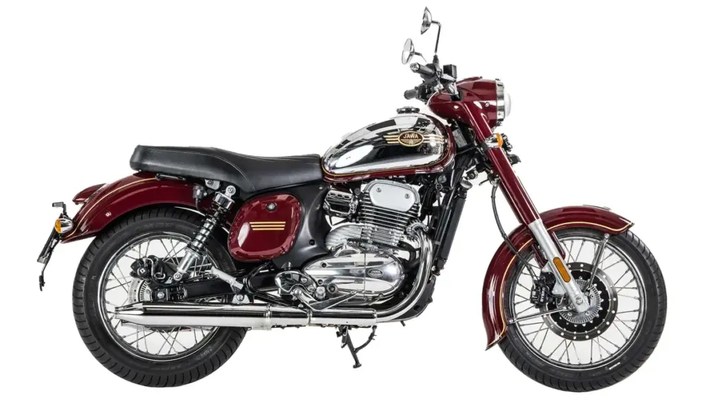 JAWA 350 CL Motorrad in klassischem Design, Seitenansicht