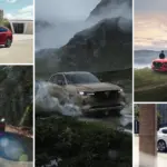 Verschiedene Mazda CX-60 Modelle in urbanen, ländlichen und naturbelassenen Umgebungen