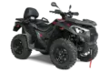 Kymco MXU 700i EPS ABS T3b ATV in seitlicher Frontansicht auf schwarzem Hintergrund