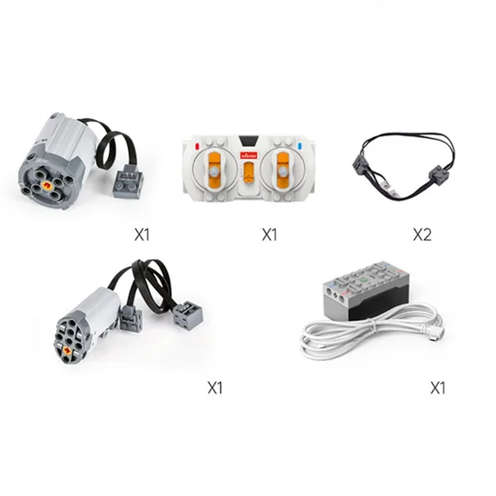 RC-Motoren, Fernbedienung, Empfänger und Kabel für ferngesteuertes Audi R8 LMS GT3 Modellbauset