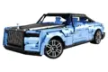 Klemmbausteinmodell des Rolls-Royce Boat Tail in Blau, 1:8-Maßstab, Cabriolet mit detaillierter Front und Technikfunktionen