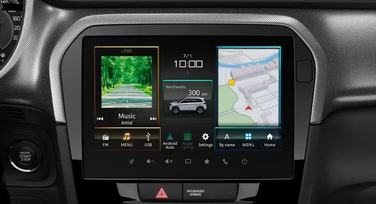Infotainmentsystem mit Navigation und Multimedia im Suzuki Vitara