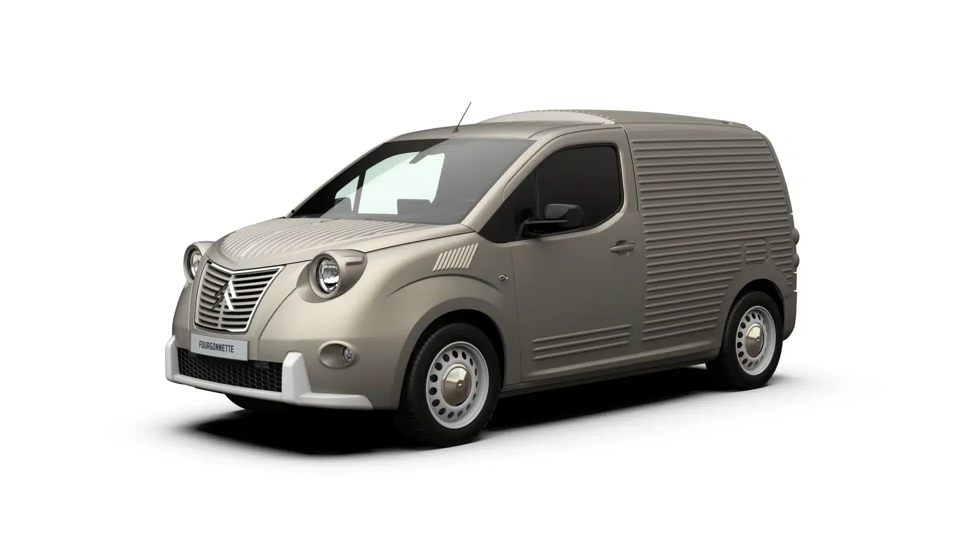 Caselani Fourgonnette: moderner Transporter im Retro-Look mit Designelementen des Citroën 2CV.