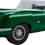 LEGO Icons Jaguar E-Type in klassischem Grün als Modellauto aus Klemmbausteinen