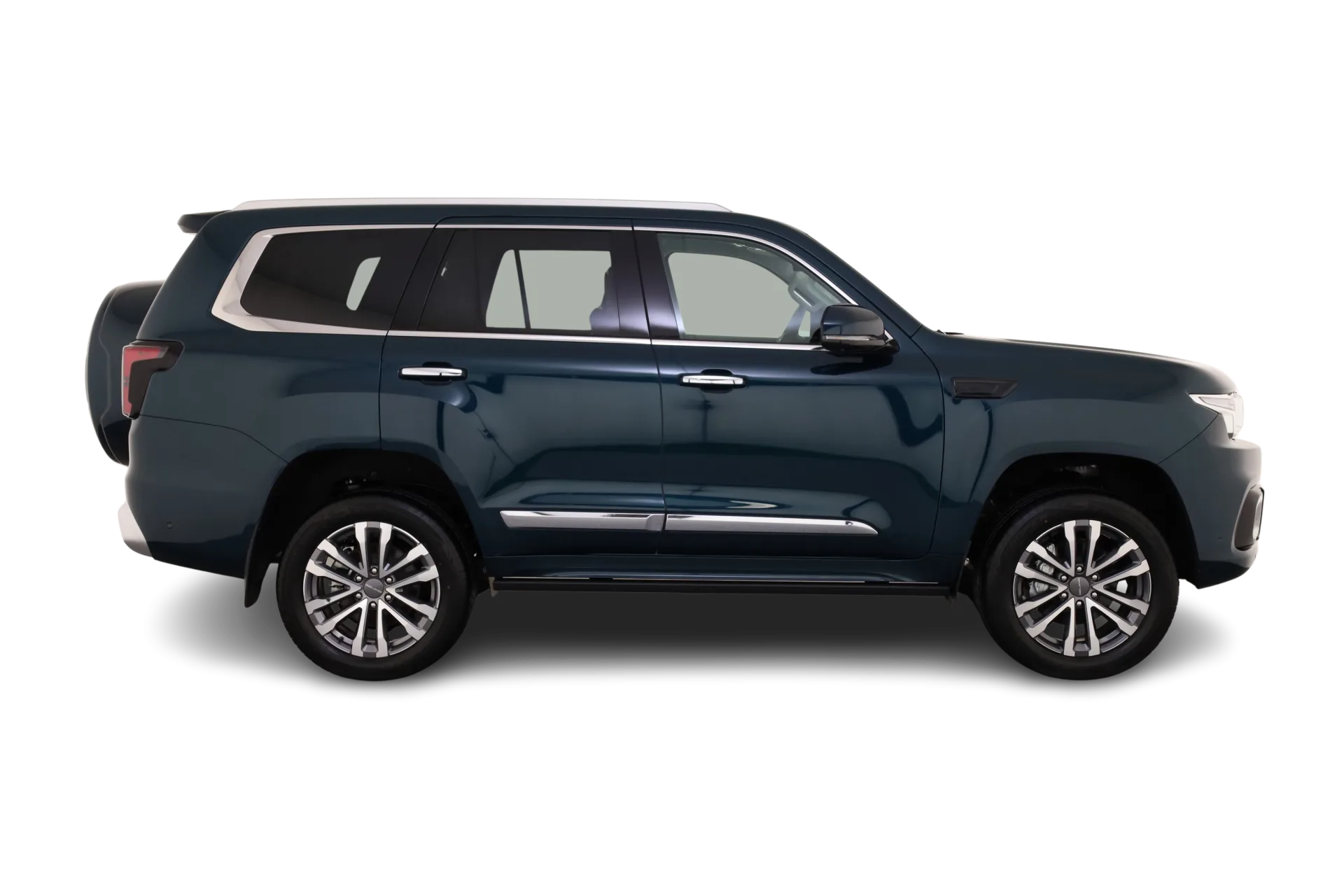Seitenansicht des BAIC BJ60 Flagship SUV in blau