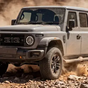 BAW 212 Pickup fährt im Gelände auf einer staubigen Piste.