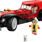 LEGO Modell von Cruella de Vils Auto mit Minifigur und Dalmatiner aus 101 Dalmatiner
