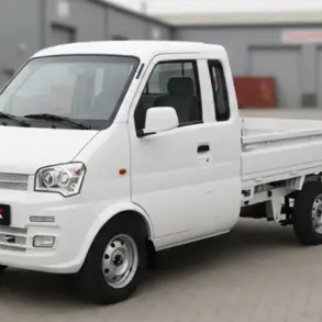 DFSK K01H-1.3L Kleintransporter stehend auf einem Betriebshof, Seitenansicht